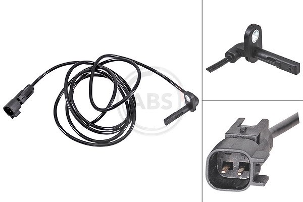 A.b.s. Sensor, Raddrehzahl [Hersteller-Nr. 31715] für Vauxhall, Opel