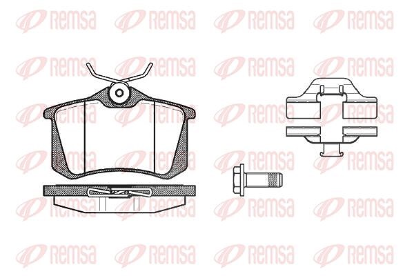 Kawe Bremsbelagsatz, Scheibenbremse [Hersteller-Nr. 026303] für VW, Renault, Seat, Citroën, Peugeot, Ford, Audi, Skoda, Mazda