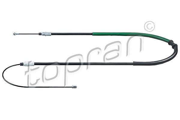 Topran Seilzug, Feststellbremse [Hersteller-Nr. 701494] für Vauxhall, Opel, Renault