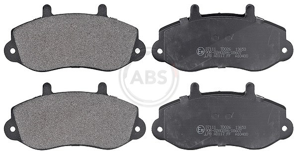 A.b.s. Bremsbelagsatz, Scheibenbremse [Hersteller-Nr. 37111] für Opel, Renault, Vauxhall