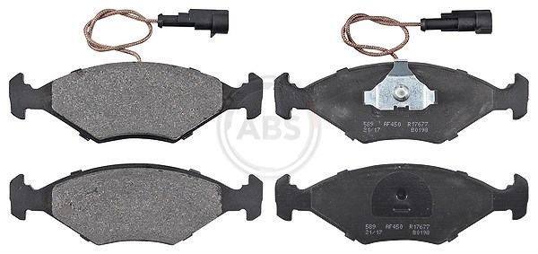 A.b.s. Bremsbelagsatz, Scheibenbremse [Hersteller-Nr. 36855] für Innocenti, Fiat