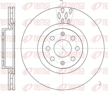 Kawe 1x Bremsscheibe [Hersteller-Nr. 698210] für Vauxhall, Saab, Opel, Fiat