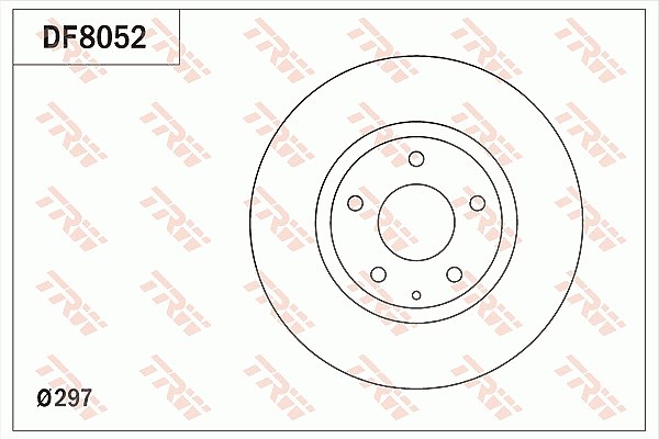 Trw Bremsscheibe [Hersteller-Nr. DF8052] für Mazda