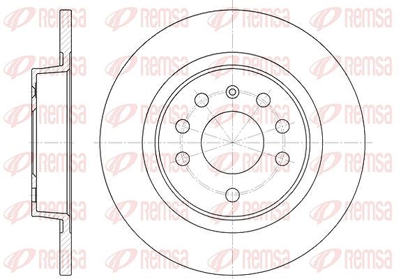 Kawe 1x Bremsscheibe [Hersteller-Nr. 668800] für Opel, Fiat, Cadillac, Saab, Vauxhall