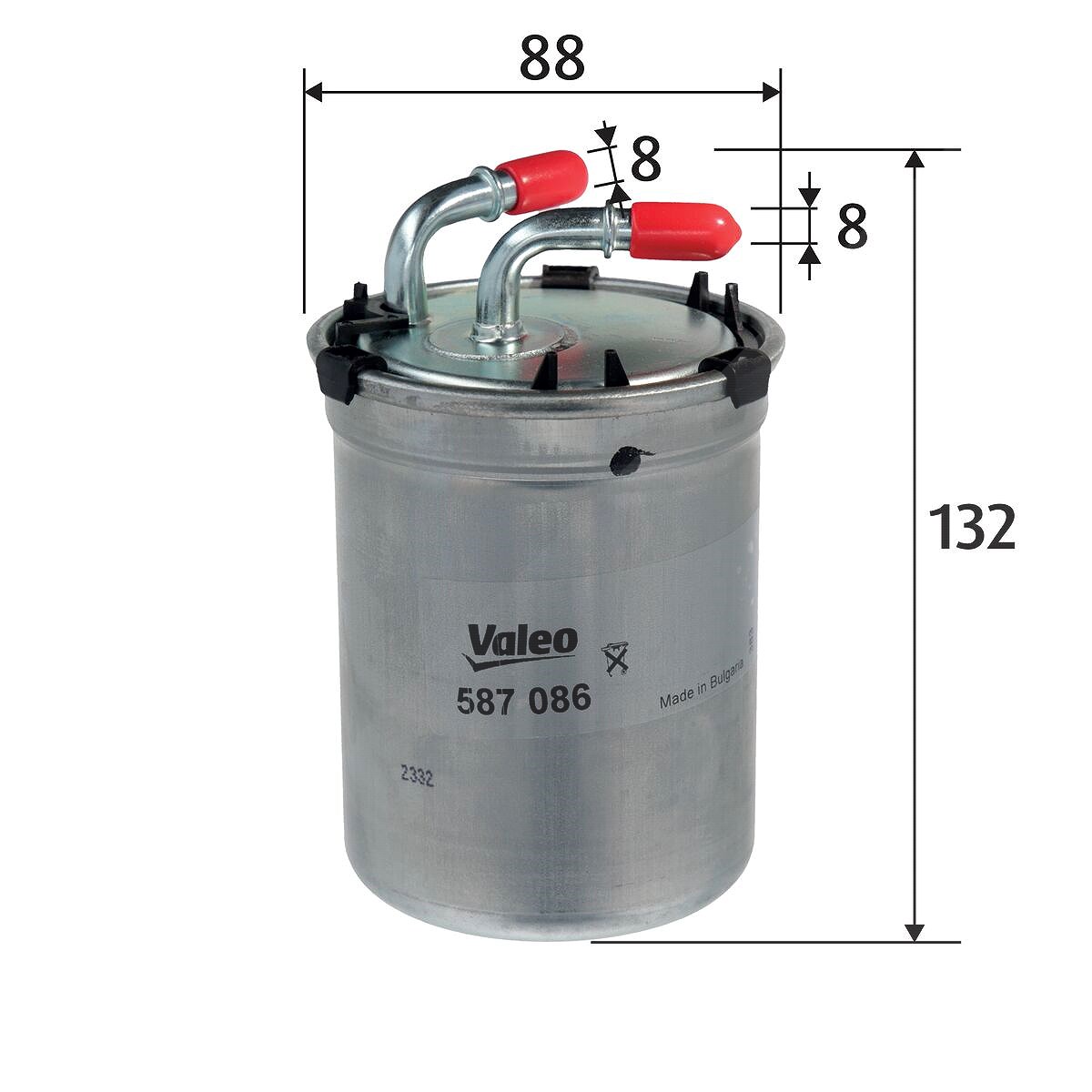 Valeo Kraftstofffilter [Hersteller-Nr. 587086] für Skoda, VW, Audi, Seat