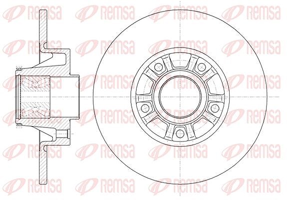 Kawe 1x Bremsscheibe [Hersteller-Nr. 673320] für Renault, Nissan, Vauxhall, Opel