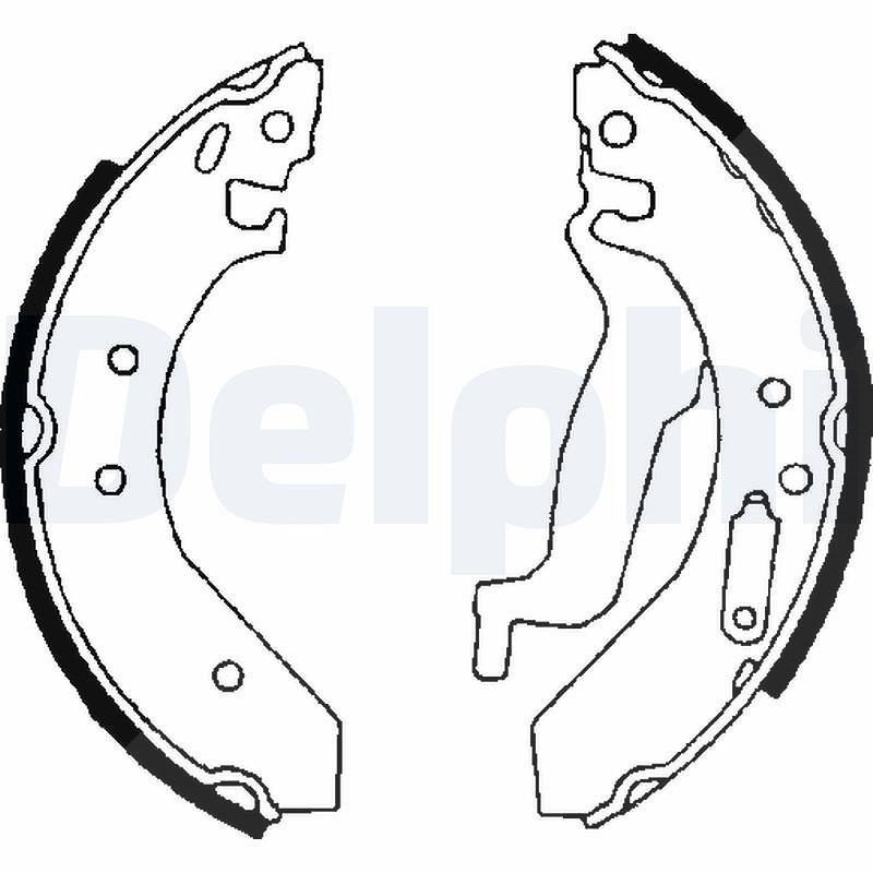 Bremsbacken LS1645 DELPHI für ROVER HONDA MG - Bild 9