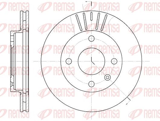 Kawe 1x Bremsscheibe [Hersteller-Nr. 609610] für Ford, Mazda, Ford Usa