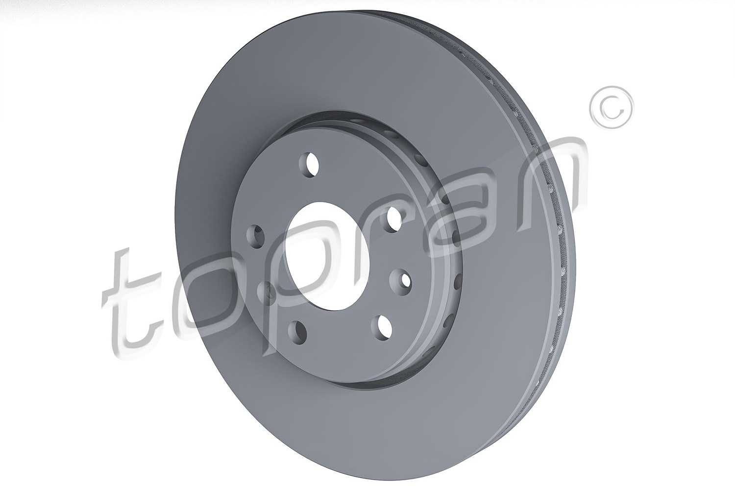 Topran Bremsscheibe Vorderachse Belüftet [Hersteller-Nr. 208752] für Renault, Nissan, Vauxhall, Opel, Fiat