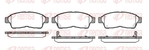 Kawe Bremsbelagsatz, Scheibenbremse [Hersteller-Nr. 040202] für Toyota
