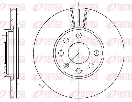 Kawe 1x Bremsscheibe [Hersteller-Nr. 657210] für Opel, Vauxhall