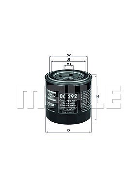 Mahle Ölfilter [Hersteller-Nr. OC292]