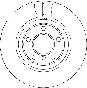Trw 1x Bremsscheibe Vorderachse Belüftet [Hersteller-Nr. DF6616S] für BMW