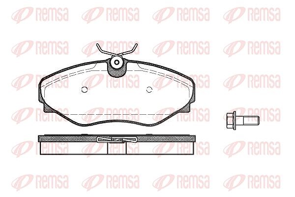 Kawe Bremsbelagsatz, Scheibenbremse [Hersteller-Nr. 083420] für Renault, Vauxhall, Nissan, Opel