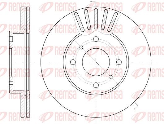 Kawe 1x Bremsscheibe [Hersteller-Nr. 617910] für Nissan, Infiniti