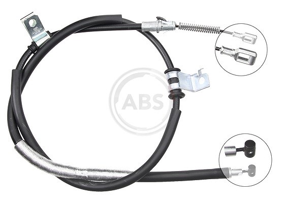 A.b.s. 1x Handbremsseil Scheibenbremse Hinterachse [Hersteller-Nr. K16998] für Opel, Vauxhall, Chevrolet