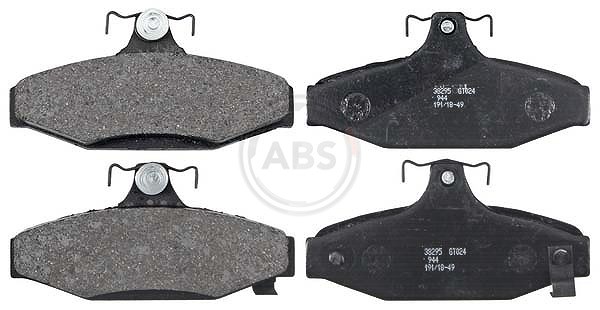 A.b.s. Bremsbeläge hinten (Satz) [Hersteller-Nr. 38295] für Daewoo, Pontiac, Chevrolet, Ssangyong