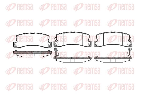Kawe Bremsbelagsatz, Scheibenbremse [Hersteller-Nr. 021422] für Aston Martin, Lexus, Toyota, Ford, Geo