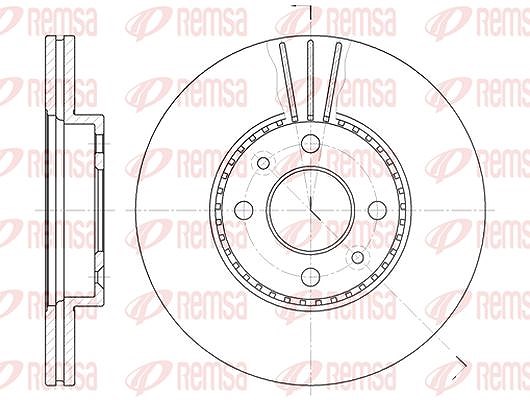 Kawe 1x Bremsscheibe [Hersteller-Nr. 622710] für Renault