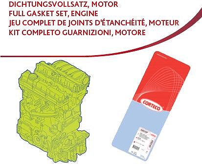 Corteco Dichtungsvollsatz, Motor [Hersteller-Nr. 83403904] für Mini