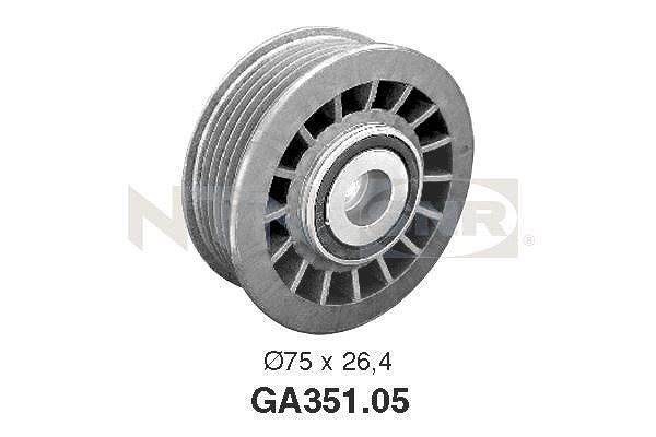 Snr Umlenk-/Führungsrolle, Keilrippenriemen [Hersteller-Nr. GA351.05] für Mercedes-Benz