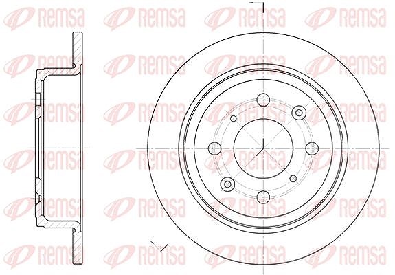 Kawe 1x Bremsscheibe [Hersteller-Nr. 608300] für Mg, Acura, Honda, Rover, Lotus