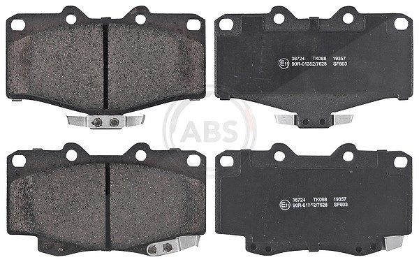 A.b.s. Bremsbelagsatz, Scheibenbremse [Hersteller-Nr. 36724] für Toyota, VW