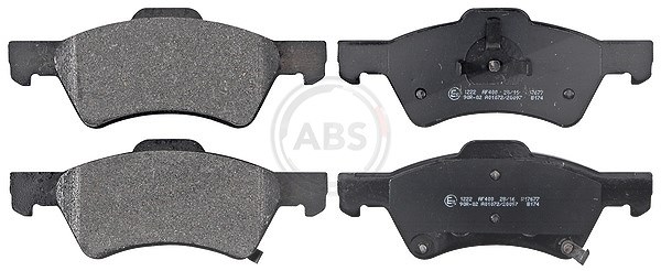 A.b.s. Bremsbelagsatz, Scheibenbremse [Hersteller-Nr. 38857] für Chrysler, Dodge