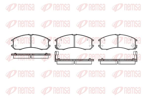 Kawe Bremsbelagsatz, Scheibenbremse [Hersteller-Nr. 027302] für Mazda, Ford Usa