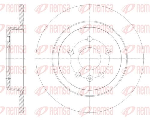 Kawe 1x Bremsscheibe [Hersteller-Nr. 6179100] für Vauxhall, Opel