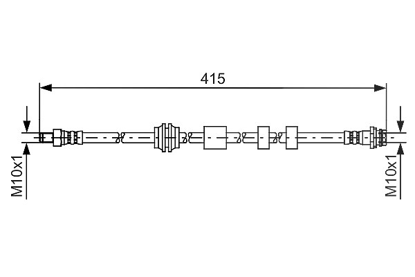 Bosch Bremsschlauch [Hersteller-Nr. 1987481425] für Ford, Volvo