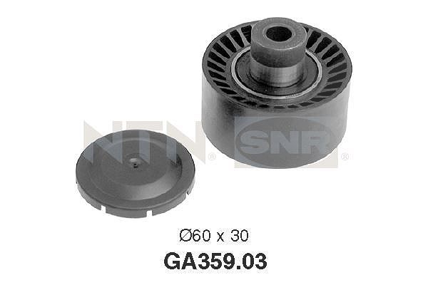 Snr Umlenk-/Führungsrolle, Keilrippenriemen [Hersteller-Nr. GA359.03] für Ford, Volvo, Citroën, Fiat, Mazda, Peugeot