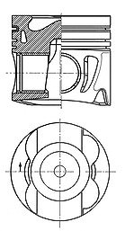 Kolbenschmidt Kolben [Hersteller-Nr. 41712600] für Jeep, Mercedes-Benz
