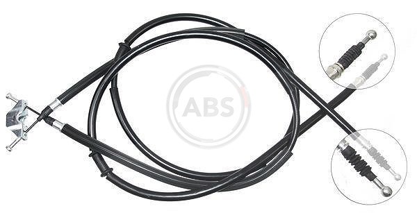 A.b.s. 1x Handbremsseil Scheibenbremse Hinterachse [Hersteller-Nr. K12805] für Opel, Vauxhall