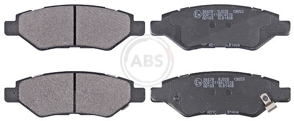 A.b.s. Bremsbelagsatz, Scheibenbremse [Hersteller-Nr. 38428] für Cadillac, Saab, Chevrolet