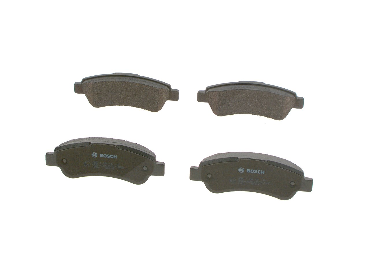 Bosch Bremsbelagsatz, Scheibenbremse [Hersteller-Nr. 0986494110] für Citroën, Peugeot, Fiat