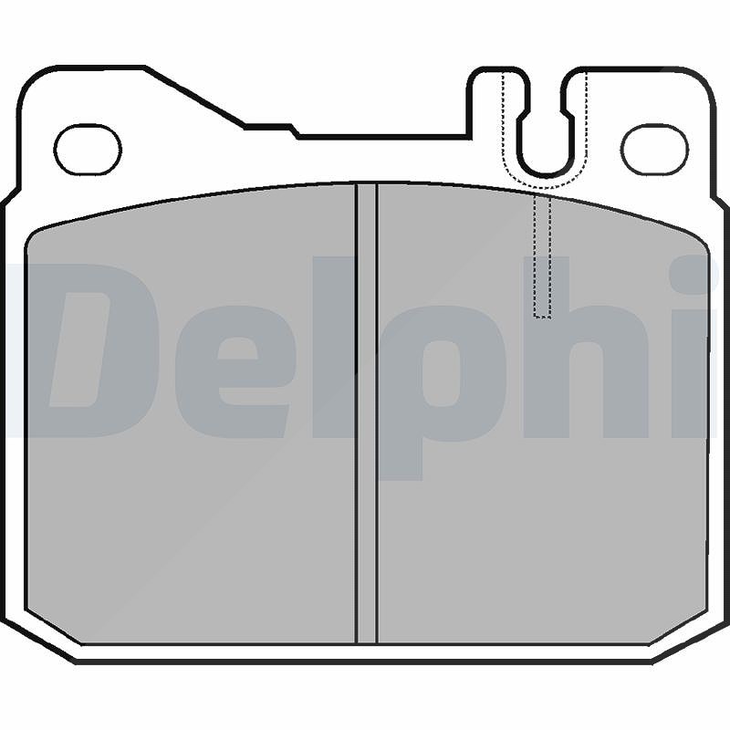 Bremsbelagsatz, Scheibenbremse Semi-Metallic LP427 DELPHI für MERCEDES-BENZ /8 - Bild 4