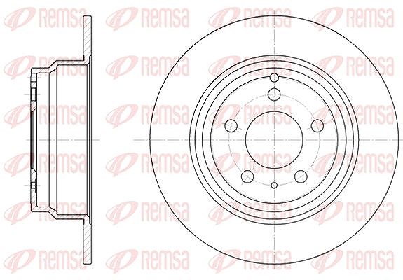 Kawe 1x Bremsscheibe [Hersteller-Nr. 641100] für Volvo, Alfa Romeo, Peugeot