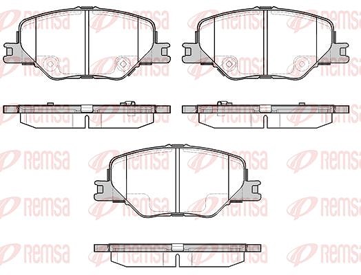 Kawe Bremsbeläge vorne (Satz) [Hersteller-Nr. 179502] für Opel, Vauxhall