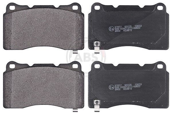 A.b.s. Bremsbeläge vorne (Satz) [Hersteller-Nr. 37857] für Renault, Saab, Opel, Ford Usa, Tesla, Vauxhall, Chevrolet, Ford, Cadillac