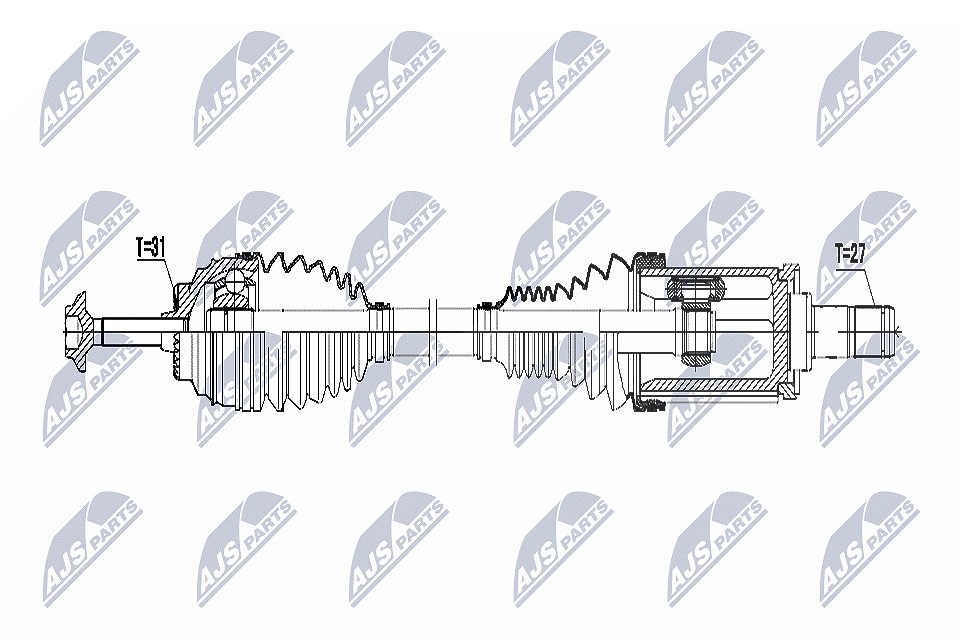 Nty Antriebswelle [Hersteller-Nr. NPW-BM-026] für BMW