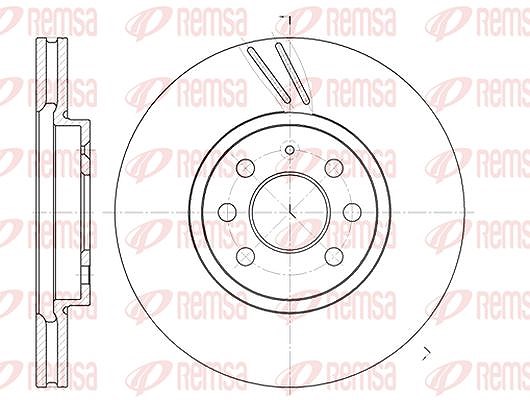 Kawe 1x Bremsscheibe [Hersteller-Nr. 668410] für Vauxhall, Opel