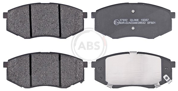 A.b.s. Bremsbeläge vorne (Satz) [Hersteller-Nr. 37932] für Kia, Hyundai