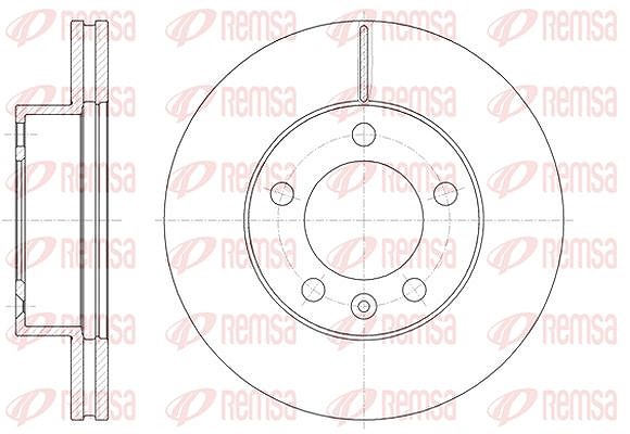 Kawe 1x Bremsscheibe [Hersteller-Nr. 6147510] für Renault, Vauxhall, Opel, Nissan