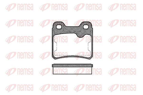 Kawe Bremsbelagsatz, Scheibenbremse [Hersteller-Nr. 028210] für Opel, Vauxhall, Saab