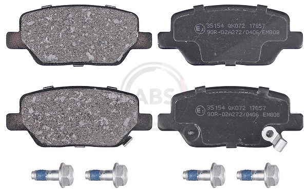 A.b.s. Bremsbeläge hinten (Satz) [Hersteller-Nr. 35154] für Fiat