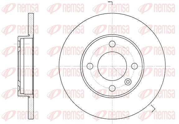 Kawe 1x Bremsscheibe [Hersteller-Nr. 608801] für Audi, VW, Seat