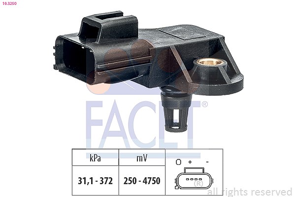 Facet Sensor, Ladedruck [Hersteller-Nr. 10.3250] für Volvo