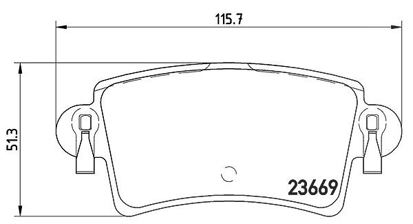 Magneti Marelli Bremsbelagsatz, Scheibenbremse [Hersteller-Nr. 363700459040] für Opel, Nissan, Vauxhall, Renault