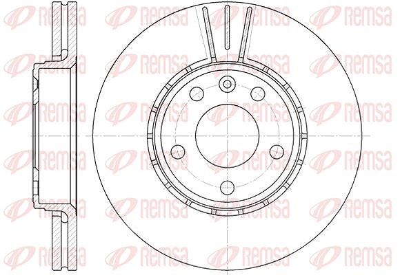 Kawe 1x Bremsscheibe [Hersteller-Nr. 668210] für Vauxhall, Renault, Nissan, Opel